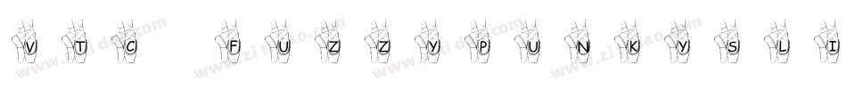 VTC FuzzyPunkySlippers Regular字体转换